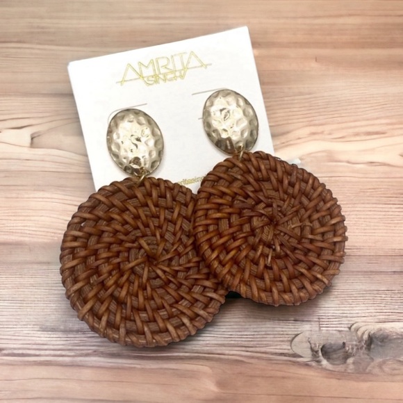Amrita Singh Jewelry - Amrita Singh Rattan Drop Earrings